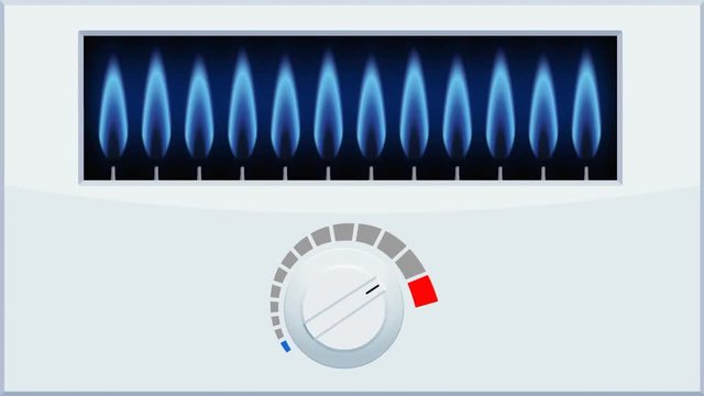 Thermostat. Chauffe-eau au gaz. Boiler
