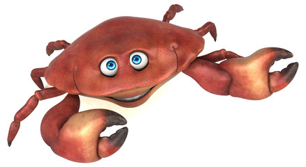 Fun crab - 3D Illustration