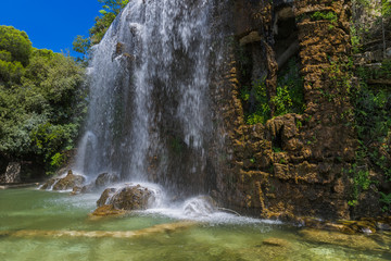 Fototapeta na wymiar Waterfall in Nice France