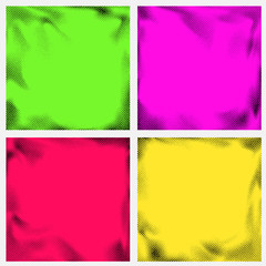 Series of abstract halftone retro graphic effect frame backgrounds
