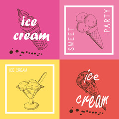 ice cream posters