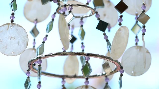 Capiz shell wind chimes
