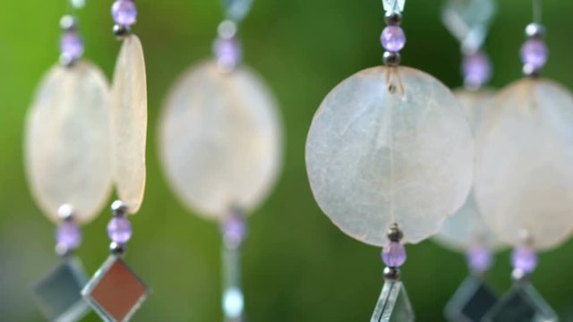 Capiz shell wind chimes