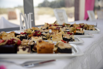Kuchen auf Hochzeit 