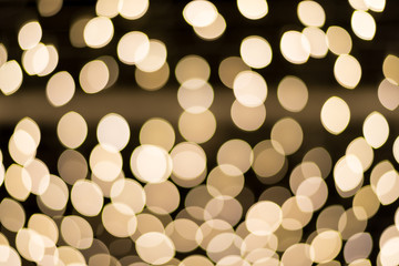 Abstract circles of bright lights