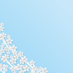 Flower banner background
