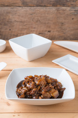 Sweet Pork Condiment (Thai name is muu waan)
