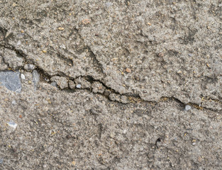 Old Concrete, Cement floor with crack in industrial building for design and texture background