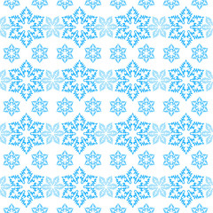 Pattern with snowflake