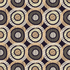 Polka dot seamless pattern. Scribble texture. Textile rapport.