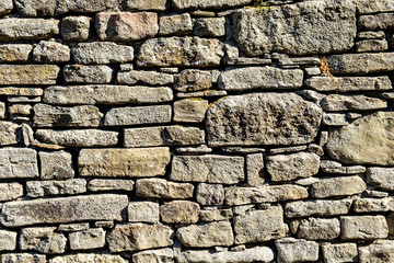Regular stone wall for background and textures.