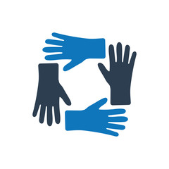 Obraz premium Teamwork Unity Icon