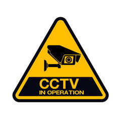  CCTV Camera. Black Video surveillance sign.vector isolated