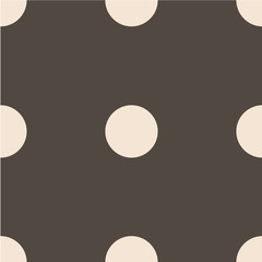 Seamless vector pattern. Polka dot . Dotted background with circles, dots, rounds Vector illustration Flat Scandinavian style