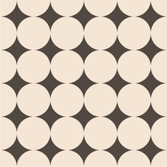 Seamless vector pattern. Polka dot . Dotted background with circles, dots, rounds Vector illustration Flat Scandinavian style