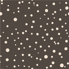 Seamless vector pattern. Polka dot . Dotted background with circles, dots, rounds Vector illustration Flat Scandinavian style
