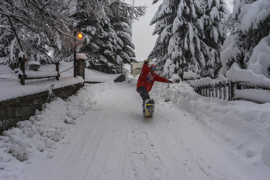 Snowboarding