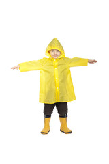 child with raincoat