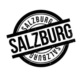 Salzburg rubber stamp. Grunge design with dust scratches. Effects can be easily removed for a clean, crisp look. Color is easily changed.