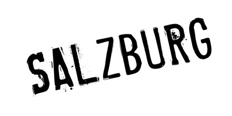 Salzburg rubber stamp. Grunge design with dust scratches. Effects can be easily removed for a clean, crisp look. Color is easily changed.