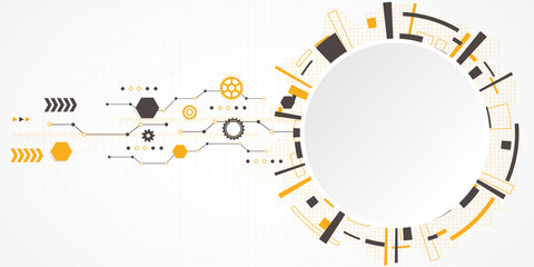 Abstract technological background. Vector illustration.