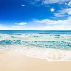 Fototapeta na wymiar Tropical beach ocean
