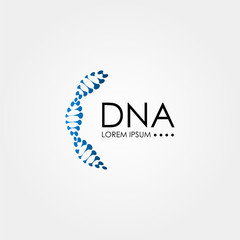 DNA Genetic Logo Art