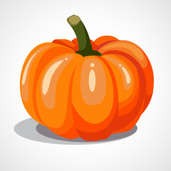 Cartoon orange pumpkin