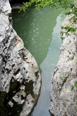 river gorge detail in matese park