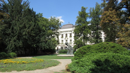 Jardin public à Brno en république tchèque.