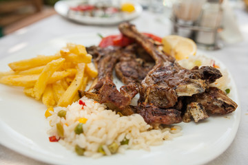 Lamb grilled