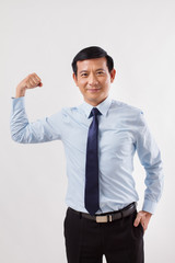 strong, confident, successful businessman corporate leader