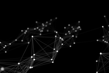 Abstract network connection background