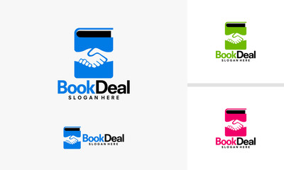 Book Deal logo designs template, Business Book logo designs vector
