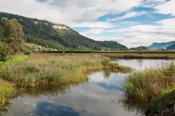 Egelsee, liechtensteinische Grenze bei Feldkirch