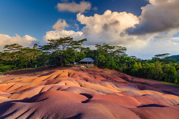 Fototapeta premium Chamarel - seven coloured earths on Mauritius island