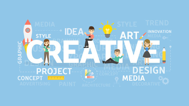 Creativity illustration concept.