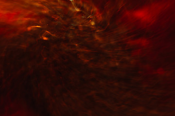 Abstract background of colorful crankles in motion. Bokeh of defocused curves spinning into spiral,...