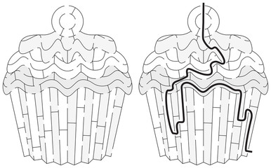 Easy cupcake maze