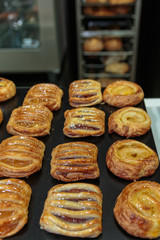 Fresh Croissants Assortment with Marmelade for Continental Breakfast