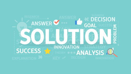 Obraz premium Solution concept illustration.