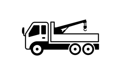 crane truck illustration
