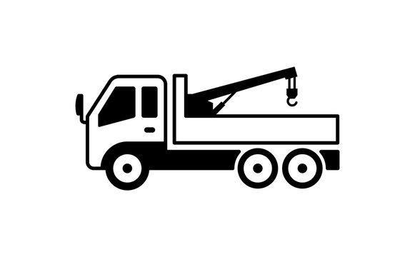 crane truck illustration