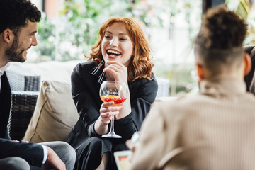 Business People Enjoying After Work Drinks