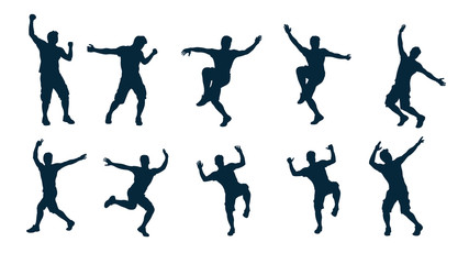 male silhouette dancer