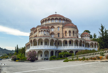 Orthodox monastery on the island of Aegina in Greece.