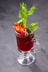 cocktail with chili pepper