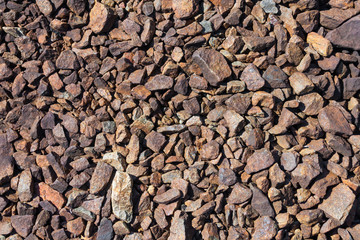 Close up view of gravel surface (background, texture)