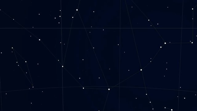 Constellation of Equuleus. Scaled star shapes