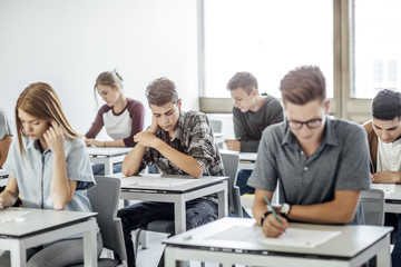 Students Doing Exam